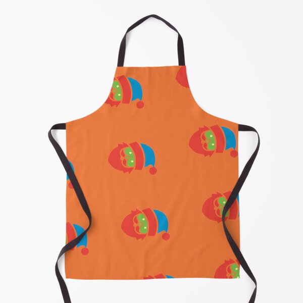 Item preview, Colourful Christmas Santas On Orange Pattern designed and sold by PatternsPalette.