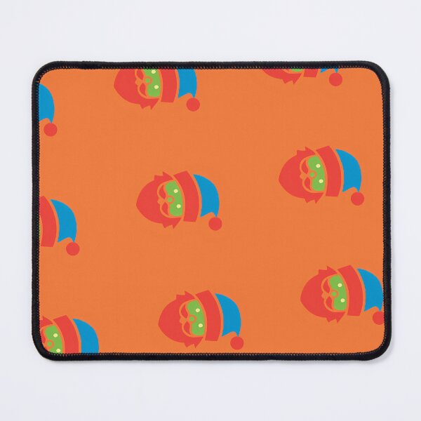 Item preview, Colourful Christmas Santas On Orange Pattern designed and sold by PatternsPalette.