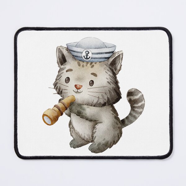 Item preview, Sailor Cat Sticker designed and sold by flowersstickers.