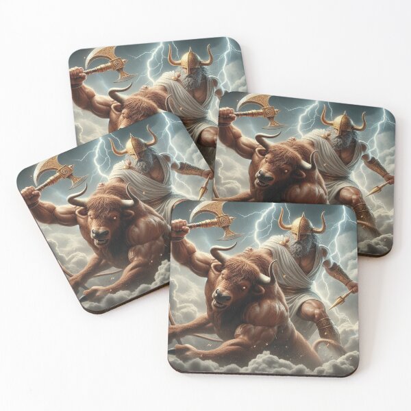 Item preview, Zeus dominating the Minotaur designed and sold by TimeToMap.