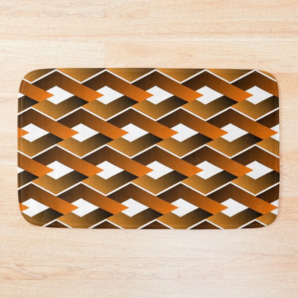Item preview, Orange-black geometric pattern designed and sold by wonghong.