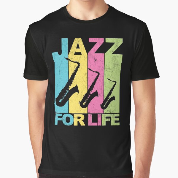 Item preview, Jazz For Life Music Quote With Saxophones designed and sold by Primroaddesigns.