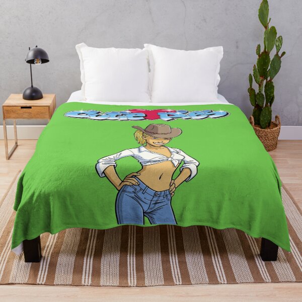 Item preview, CutiePie #11 - Blonde cowgirl with tied shirt designed and sold by CutiePiesArt.