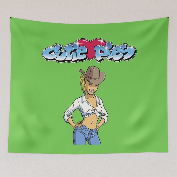 Item preview, CutiePie #11 - Blonde cowgirl with tied shirt designed and sold by CutiePiesArt.