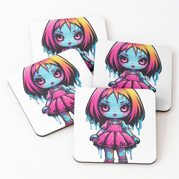 Item preview, Creepy Gothic Girl Sticker designed and sold by rajdigitalarts.