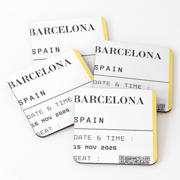 Item preview, boarding pass barcelona designed and sold by laurazael.