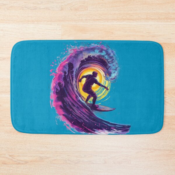Item preview, Ride the Neon Wave: Dynamic Surfer Illustration designed and sold by vladocar.