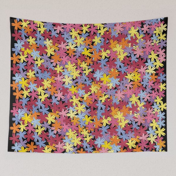 Item preview, Multi-colored flowers in the garden designed and sold by wonghong.