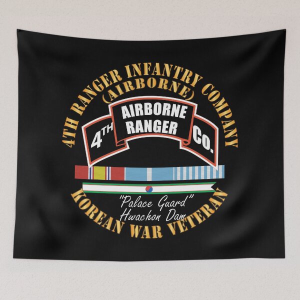 Item preview, 4th Ranger Infantry Company - Airborne - Korea w SVC Ribbons X 300 designed and sold by Military Insignia Products.