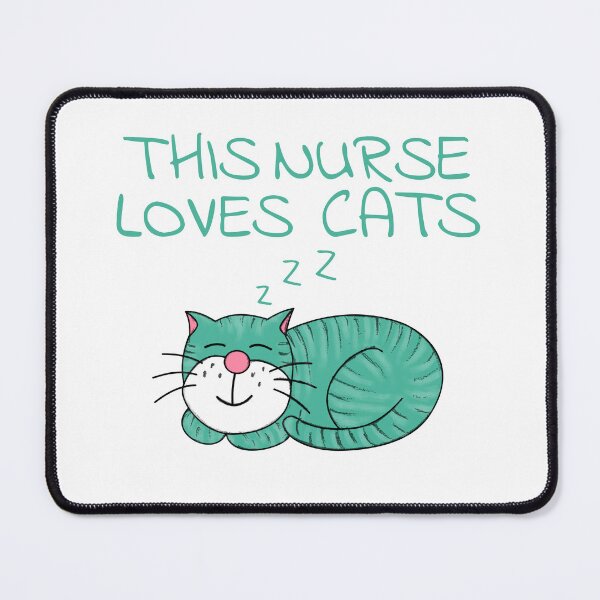 Item preview, This Nurse Loves Cats, Cat Lover designed and sold by doodlerob.