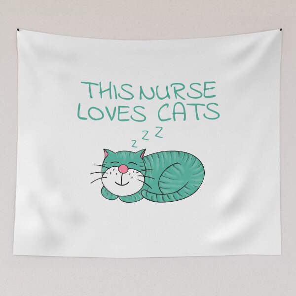 Item preview, This Nurse Loves Cats, Cat Lover designed and sold by doodlerob.