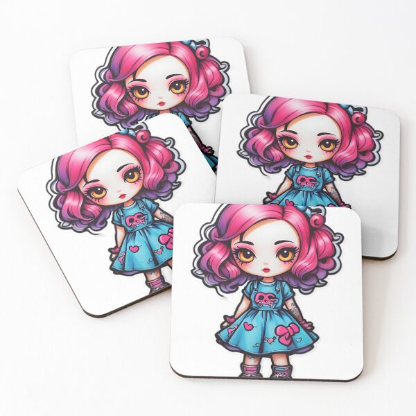 Item preview, gothic girl stickers designed and sold by rajdigitalarts.