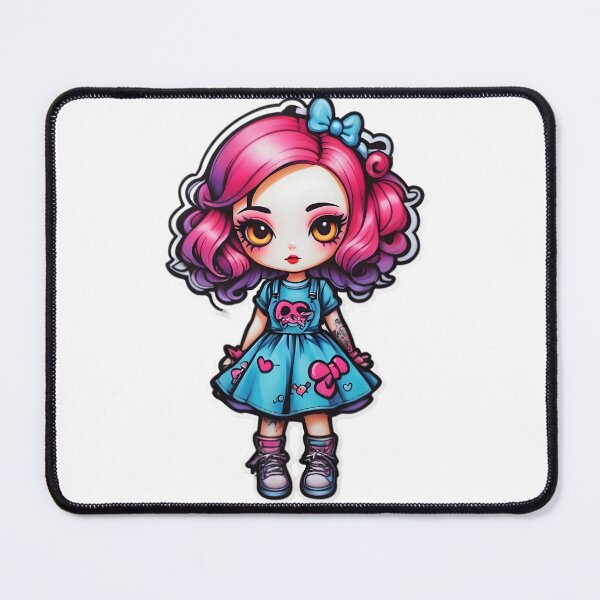 Item preview, gothic girl stickers designed and sold by rajdigitalarts.