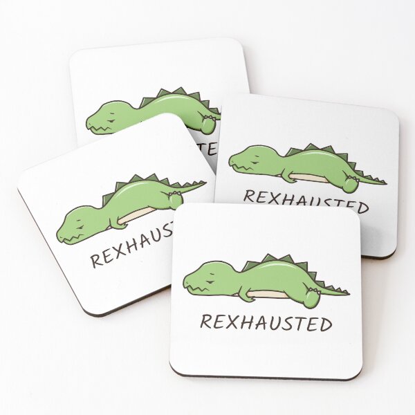 Item preview, Rexhausted - Cute Tired T-Rex designed and sold by Petalette.