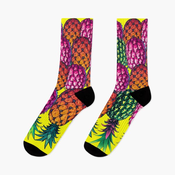Item preview, Colorful Upside Down Pineapples In A Row | Yellow designed and sold by JLEmporium.