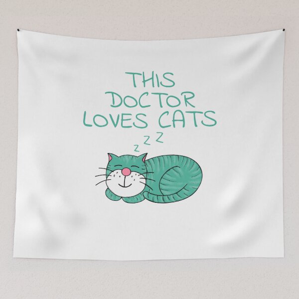 Item preview, This Doctor Loves Cat, Cat Lover designed and sold by doodlerob.