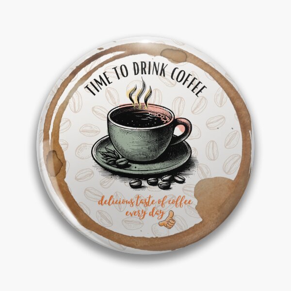 Item preview, Time To Drink Coffe Sticker Style designed and sold by SheGoingUP.