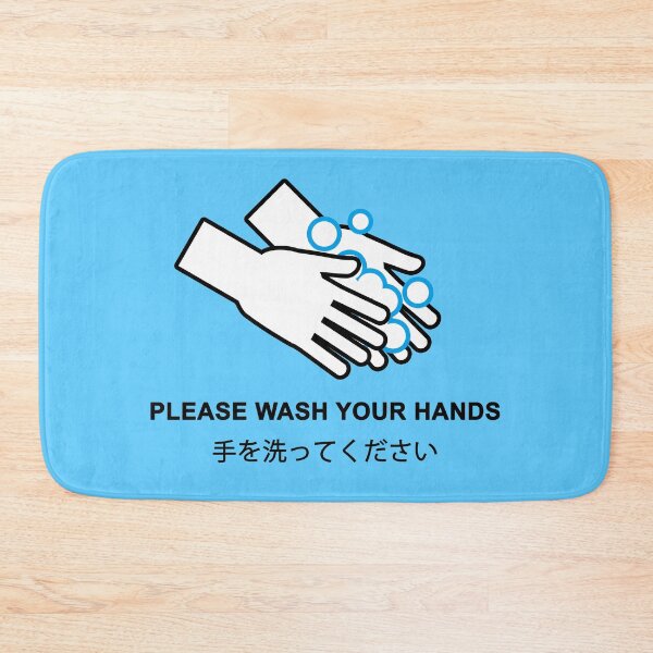 Item preview, Please Wash Your Hands - Blue Background designed and sold by kyaramerupurin.