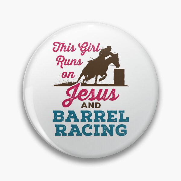 Item preview, This Girl Runs on Jesus and Barrel Racing designed and sold by jaygo.