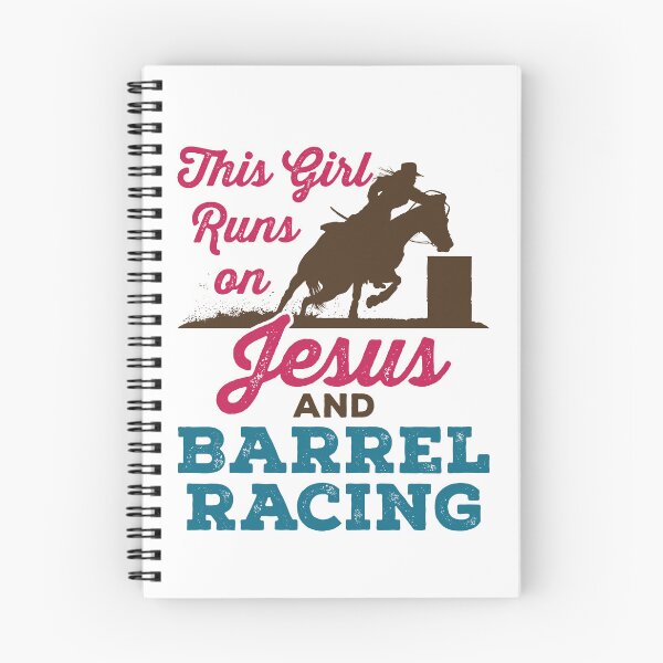 Item preview, This Girl Runs on Jesus and Barrel Racing designed and sold by jaygo.