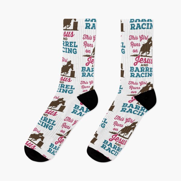 Item preview, This Girl Runs on Jesus and Barrel Racing designed and sold by jaygo.
