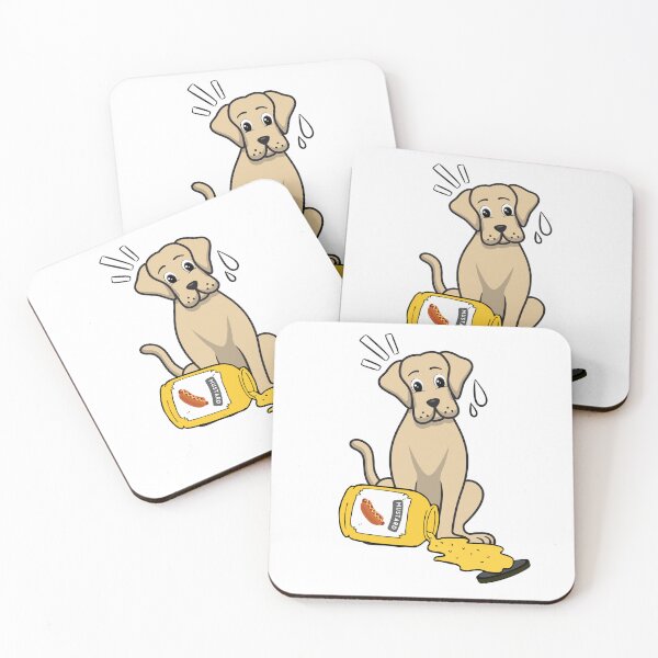 Item preview, Funny big dog Spilled a jar of mustard  designed and sold by Pet Station.