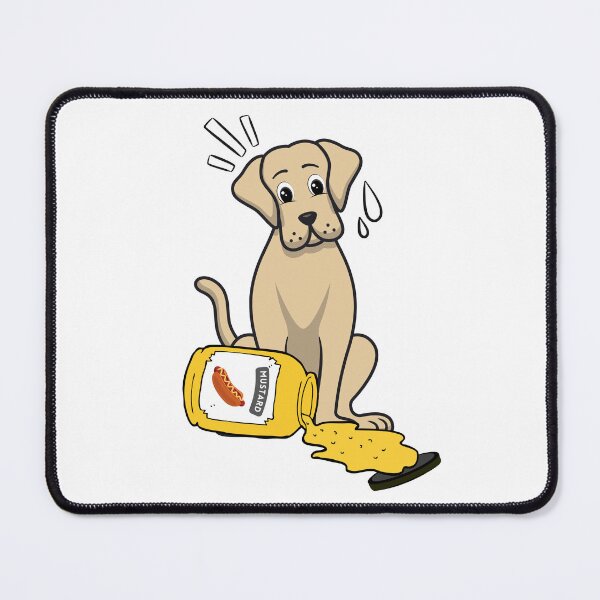 Item preview, Funny big dog Spilled a jar of mustard  designed and sold by Pet Station.
