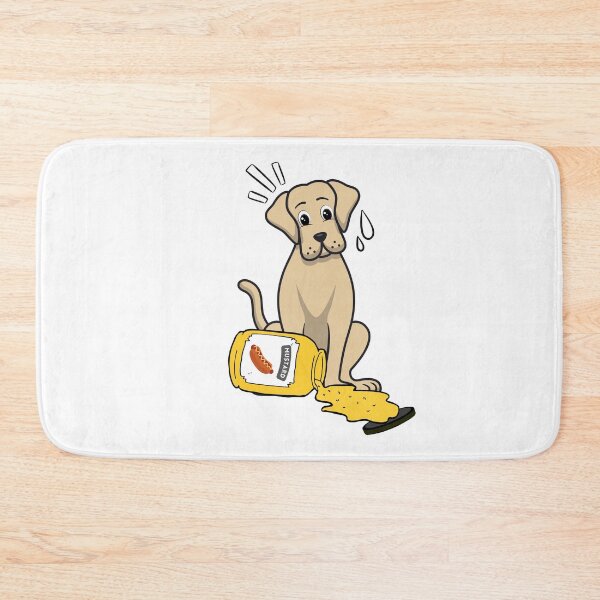 Item preview, Funny big dog Spilled a jar of mustard  designed and sold by Pet Station.