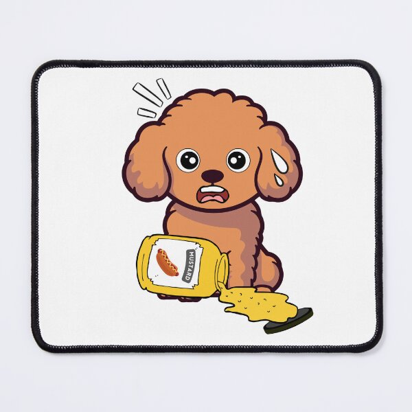 Item preview, Funny brown dog Spilled mustard  designed and sold by Pet Station.