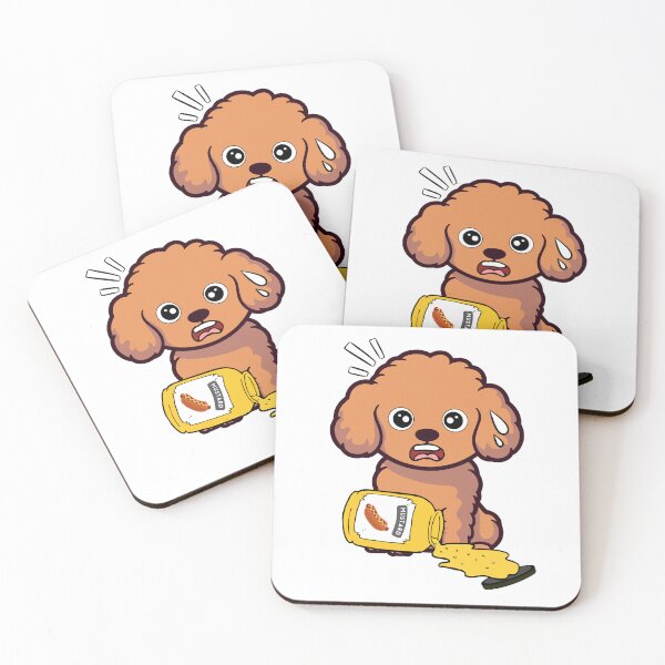 Item preview, Funny brown dog Spilled mustard  designed and sold by Pet Station.