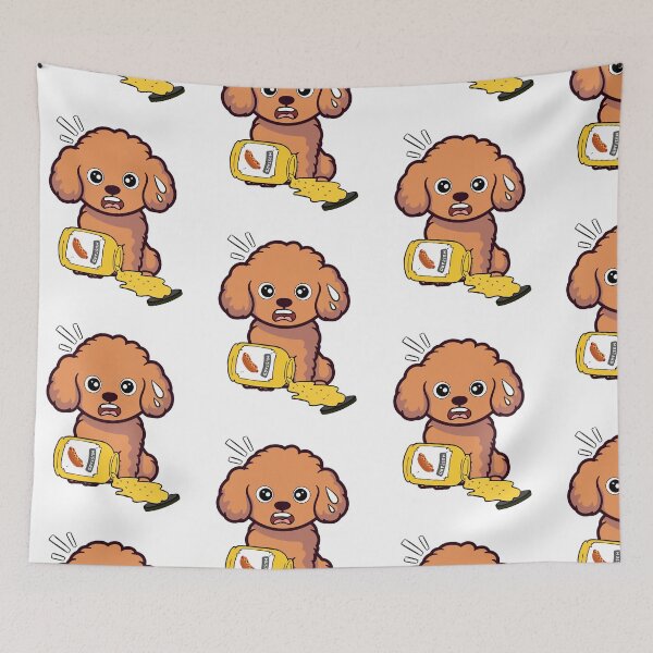 Item preview, Funny brown dog Spilled mustard  designed and sold by Pet Station.