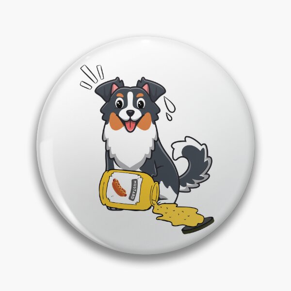 Item preview, Funny collie dog Spilled mustard  designed and sold by Pet Station.