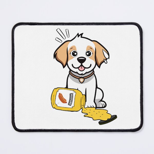 Item preview, Funny Happy dog Spilled mustard  designed and sold by Pet Station.