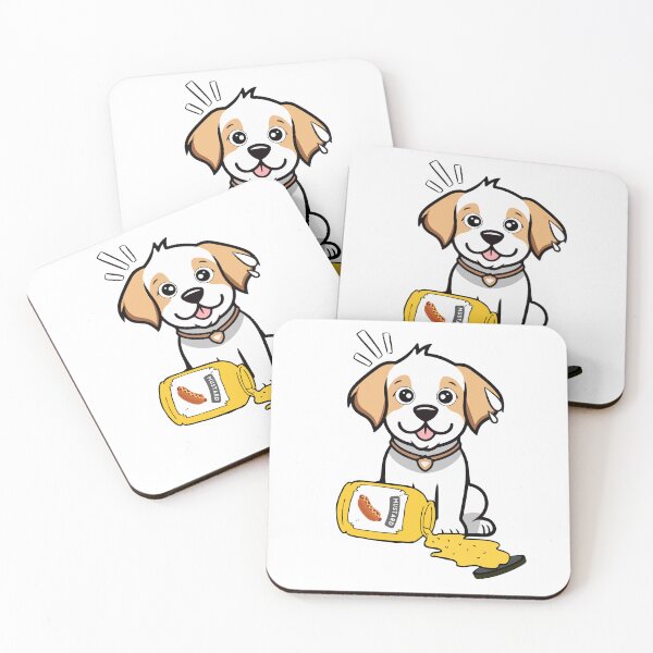 Item preview, Funny Happy dog Spilled mustard  designed and sold by Pet Station.