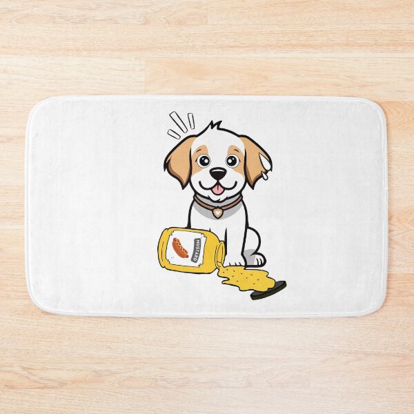 Item preview, Funny Happy dog Spilled mustard  designed and sold by Pet Station.