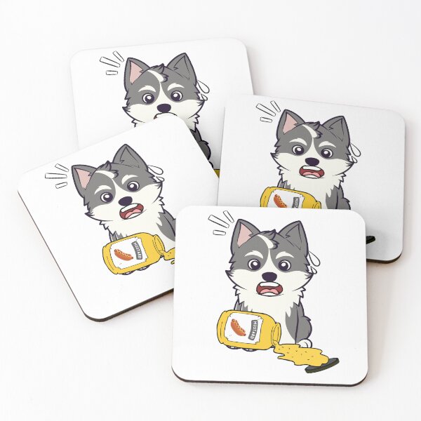 Item preview, Funny husky dog Spilled mustard  designed and sold by Pet Station.