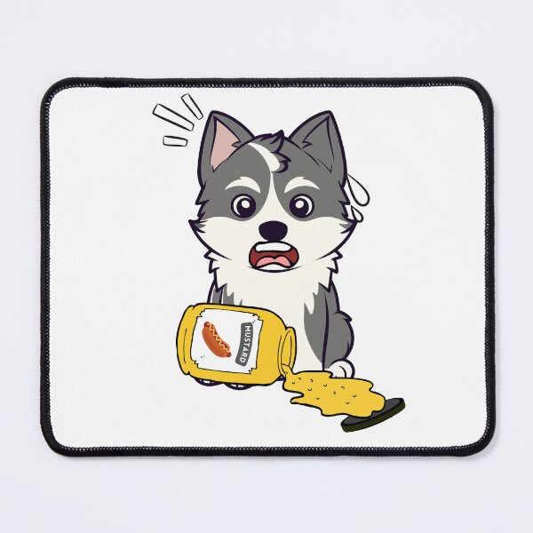 Item preview, Funny husky dog Spilled mustard  designed and sold by Pet Station.