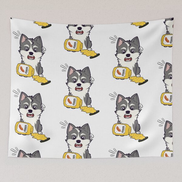 Item preview, Funny husky dog Spilled mustard  designed and sold by Pet Station.