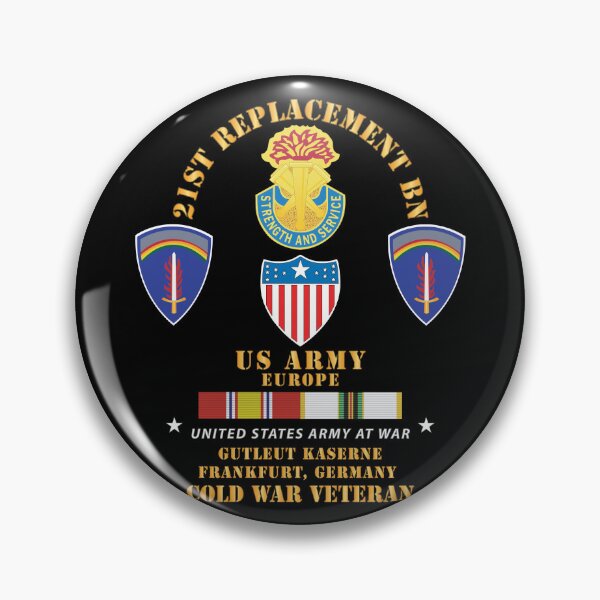 Item preview, 21st Replacement Bn, US Army, Europe - Gutleut Kaserne, Franfurt, FRG w COLD SVC X 300 designed and sold by Military Insignia Products.