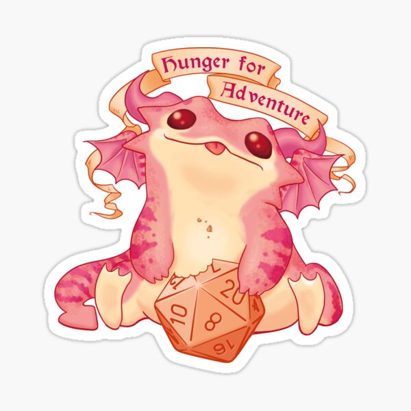 Hunger for Adventure Dragon Sticker