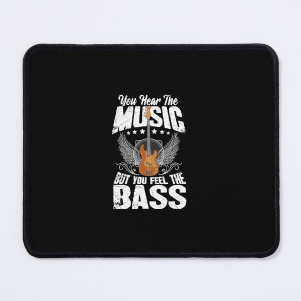 Item preview, Hear the Music Feel the Bass Player Bassist Guitarist Gift designed and sold by Captain Mood.