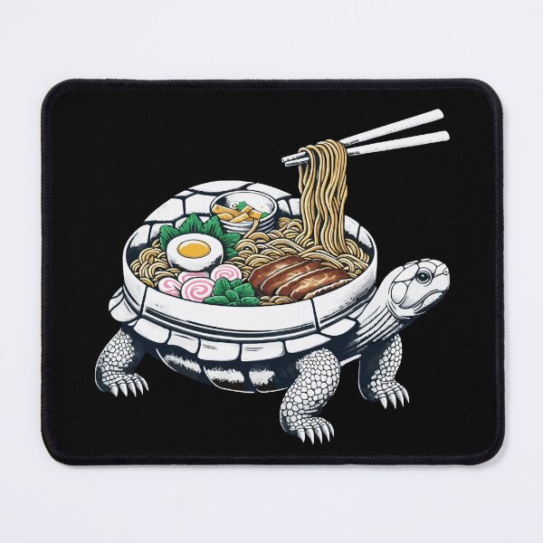 Item preview, Cute Tortoise Eat Ramen designed and sold by Designowner.