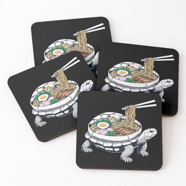 Item preview, Cute Tortoise Eat Ramen designed and sold by Designowner.