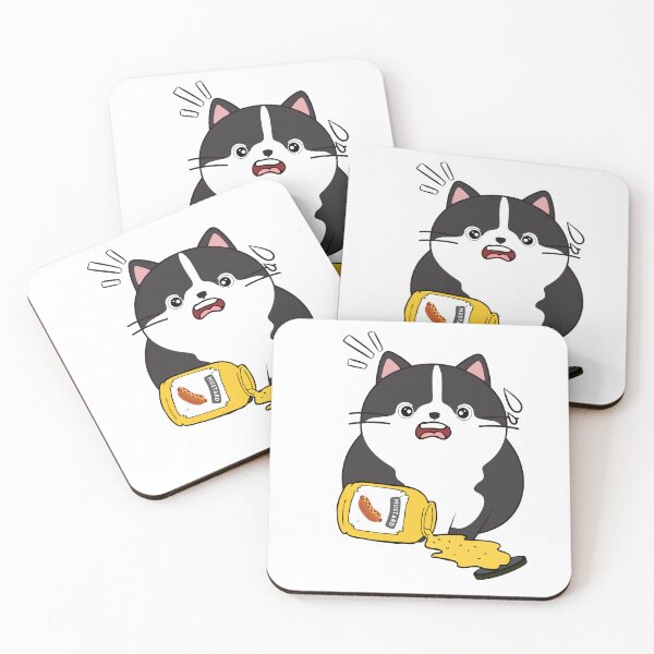 Item preview, Funny fat cat Spilled mustard  designed and sold by Pet Station.