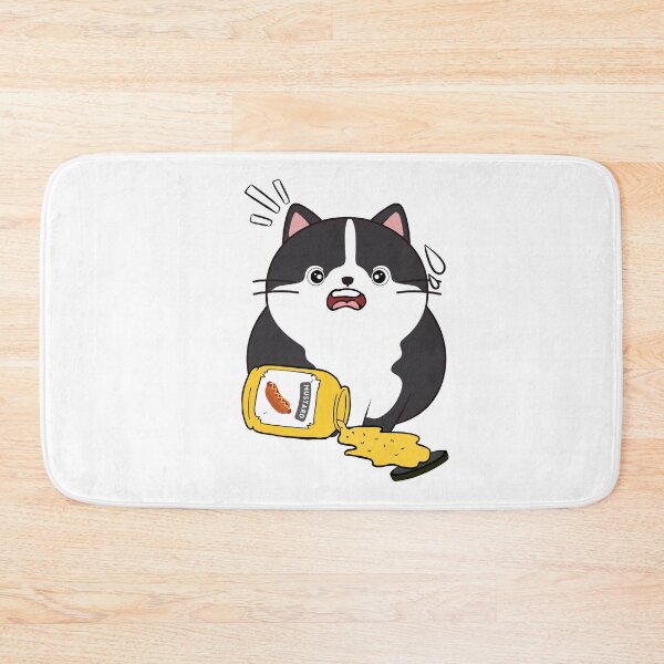 Item preview, Funny fat cat Spilled mustard  designed and sold by Pet Station.