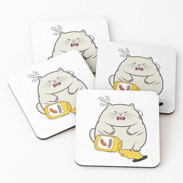 Item preview, Funny sumo cat Spilled mustard  designed and sold by Pet Station.