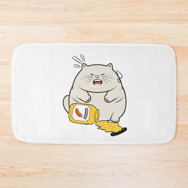 Item preview, Funny sumo cat Spilled mustard  designed and sold by Pet Station.