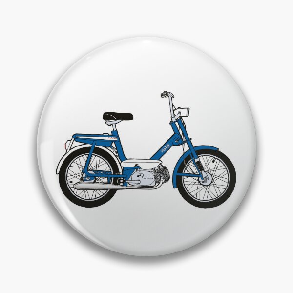 Artikelvorschau, Ein dunkelblaues Honda Amigo Moped. entworfen und verkauft von BetterGraphics.