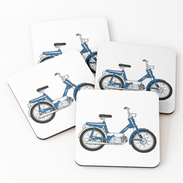 Item preview, A dark blue Honda Amigo moped. designed and sold by BetterGraphics.