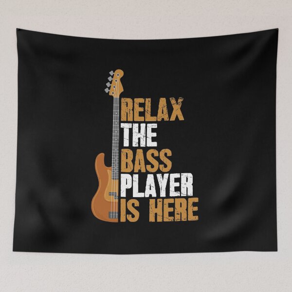 Item preview, Relax The Bass Player Is Here Gift Bassist Guitarist designed and sold by Captain Mood.